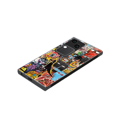 Sketch Book stylish phone case for vivo v30 | glossy glass and slim fit