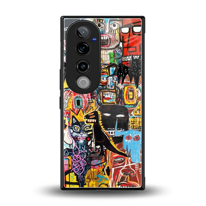 Sketch Book back phone cover | glass case for vivo v40 pro