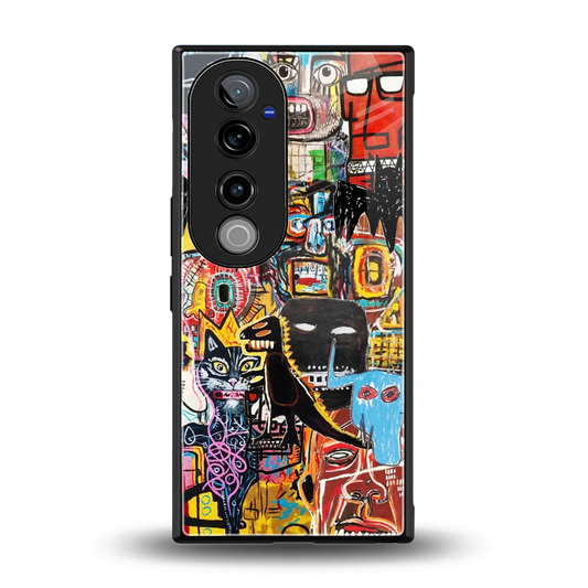 Sketch Book back phone cover | glass case for vivo v40 pro