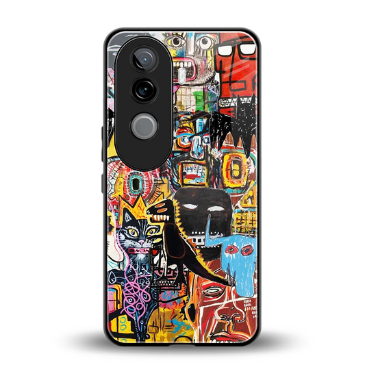 Sketch Book back phone cover | glass case for vivo v40e