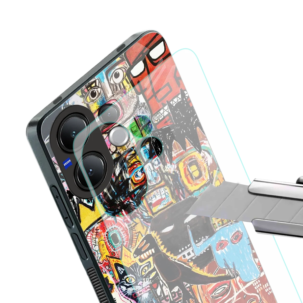 Sketch Book stylish phone case for vivo v60 | glossy glass and slim fit