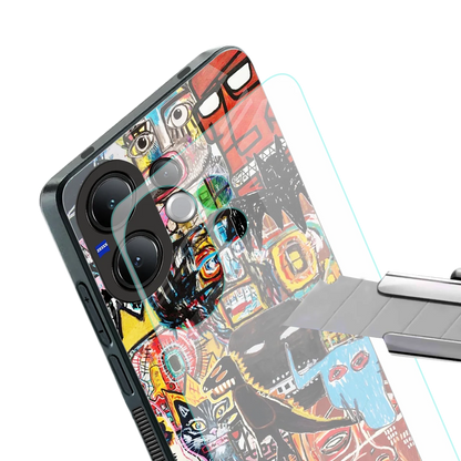 Sketch Book stylish phone case for vivo v60 | glossy glass and slim fit