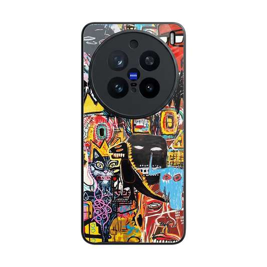 Sketch Book back phone cover | glass case for vivo x200 pro