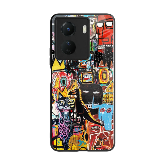 Sketch Book back phone cover | glass case for vivo y16