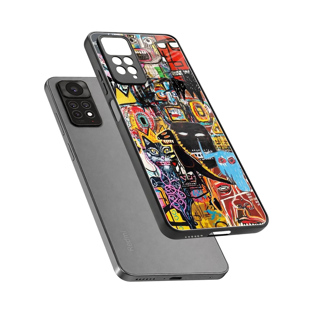 Sketch Book sleek redmi note 11 pro cover with tempered glass back and TPU edges