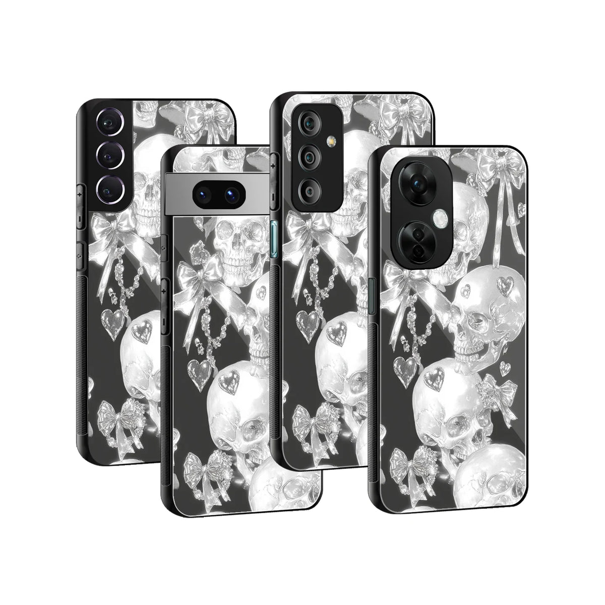 Stylish Glass Back Case for All Smartphones iPhone, Samsung, OnePlus, Pixel, Redmi, Oppo, Vivo, Motorola