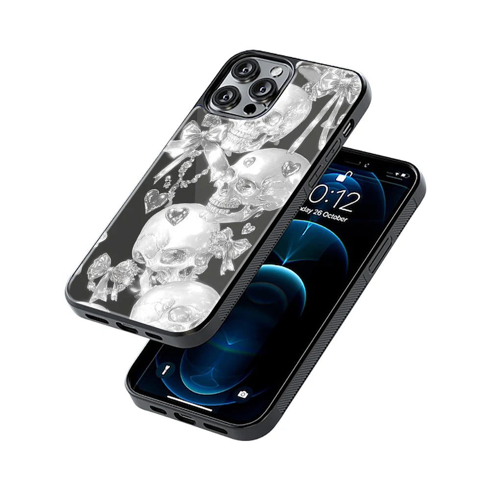 Protective Glass Back Phone Case Compatible with iPhone, Samsung, OnePlus, Pixel & More
