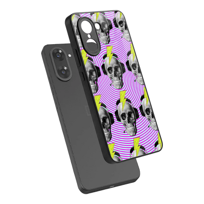 Skull Trip sleek oneplus nord ce5 5g cover with tempered glass back and TPU edges