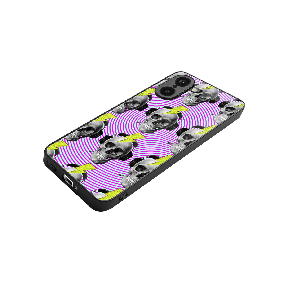 Skull Trip stylish phone case for oneplus nord ce5 5g | glossy glass and slim fit