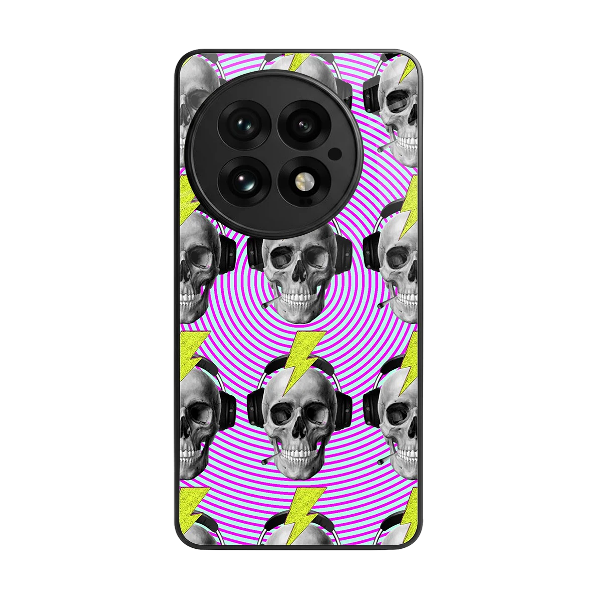 Skull Trip back phone cover | glass case for oneplus 13