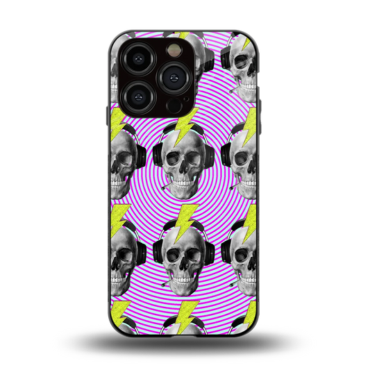 Skull Trip back phone cover | glass case for iphone 13 pro