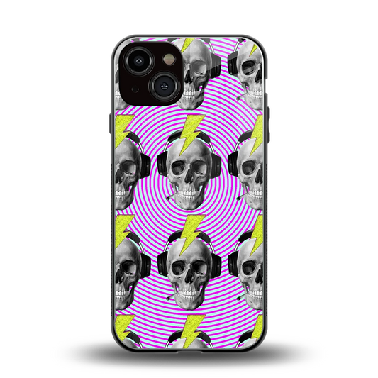 Skull Trip back phone cover | glass case for iphone 14
