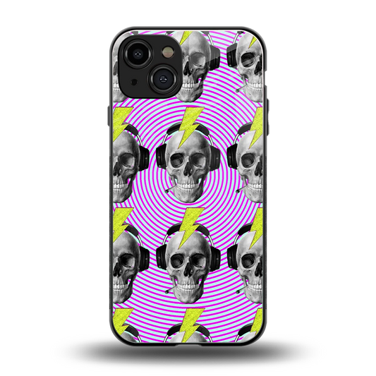 Skull Trip back phone cover | glass case for iphone 15