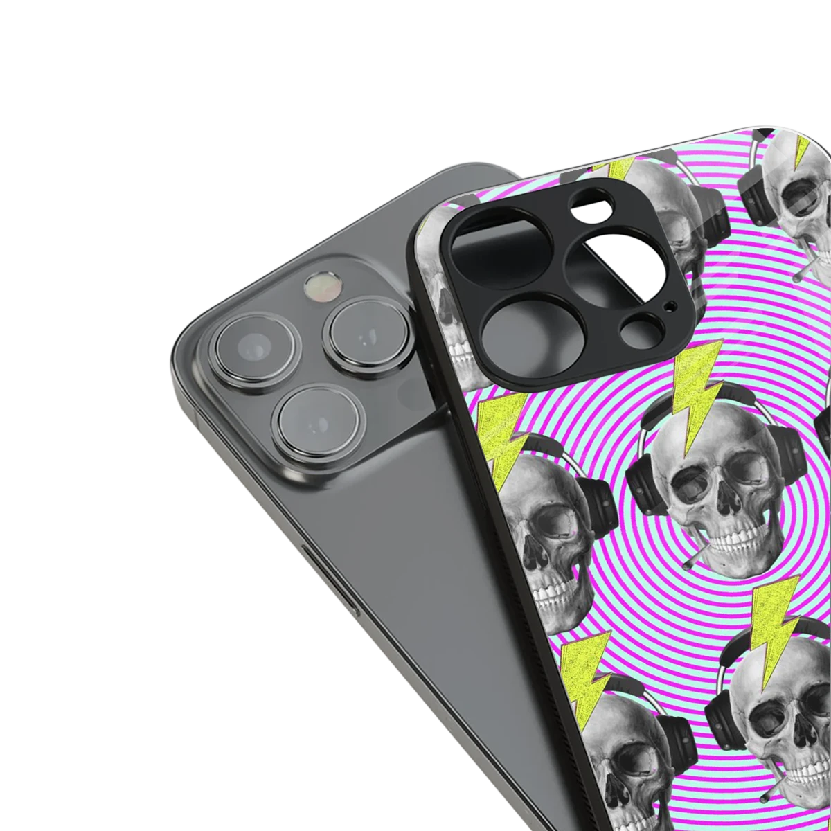 Skull Trip stylish phone case for iphone 14 pro max | glossy glass and slim fit