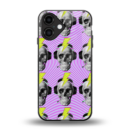 Skull Trip back phone cover | glass case for iphone 16