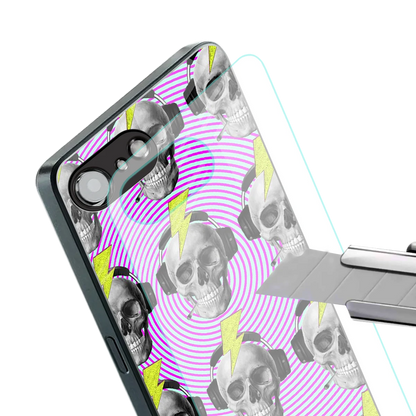 Skull Trip stylish phone case for iphone 16e | glossy glass and slim fit
