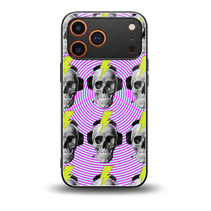 Skull Trip back phone cover | glass case for iphone 17 pro
