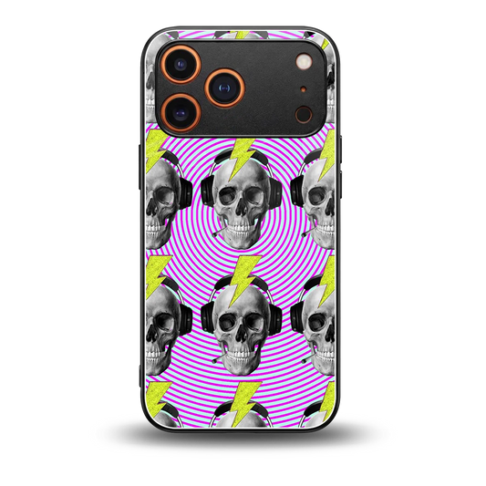 Skull Trip back phone cover | glass case for iphone 17 pro max