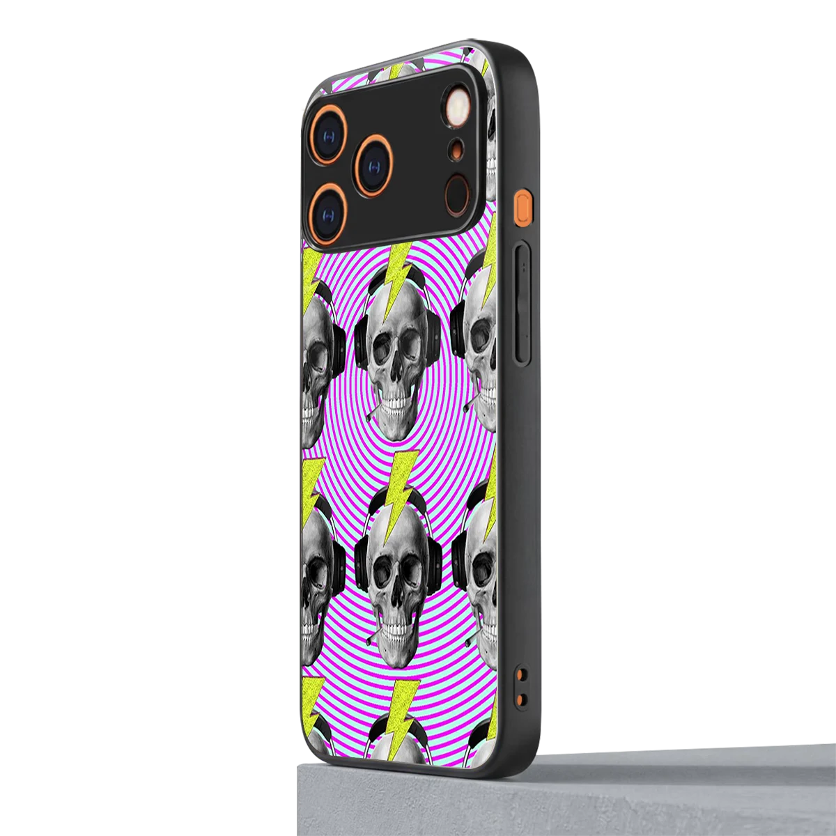 Skull Trip iphone 17 pro mobile cover | shockproof glass phone case