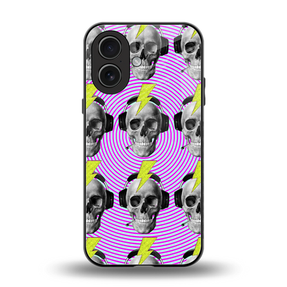 Skull Trip back phone cover | glass case for iphone 17
