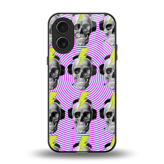 Skull Trip back phone cover | glass case for iphone 17
