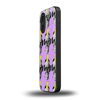Skull Trip iphone 17 mobile cover | shockproof glass phone case