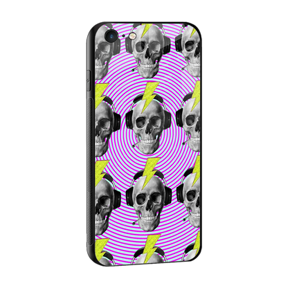 Skull Trip sleek iphone 6 cover with tempered glass back and TPU edges