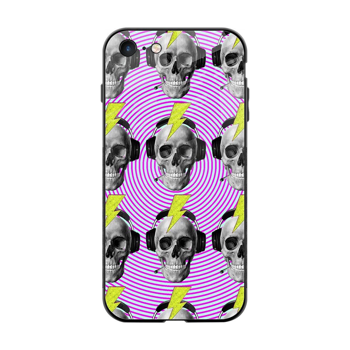 Skull Trip back phone cover | glass case for iphone 7