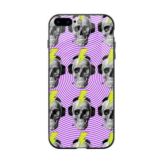 Skull Trip back phone cover | glass case for iphone 8 plus