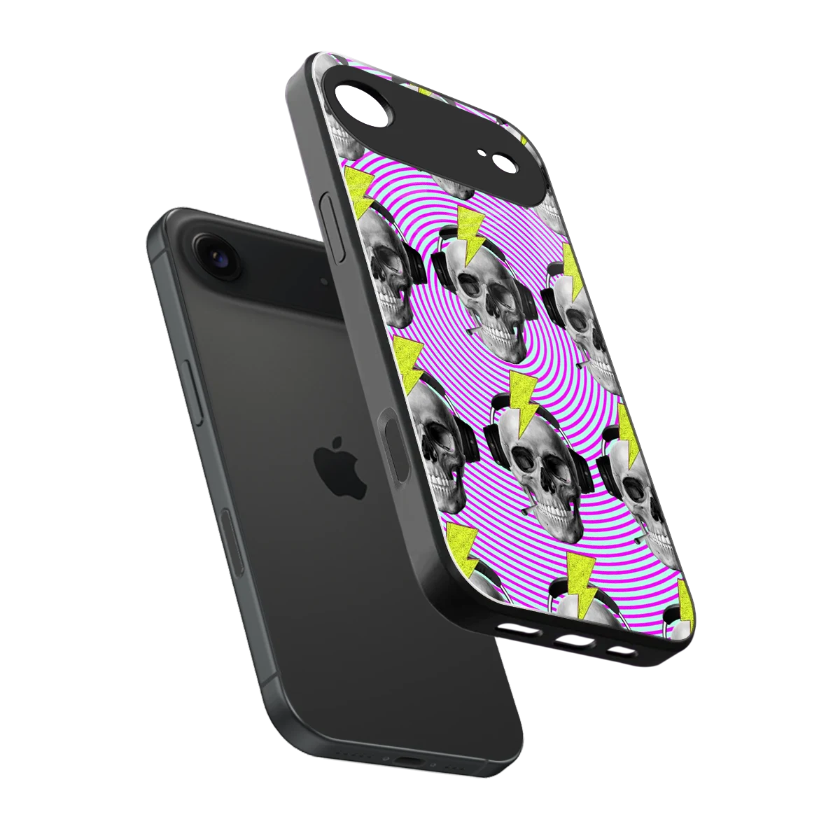 Skull Trip sleek iphone air cover with tempered glass back and TPU edges