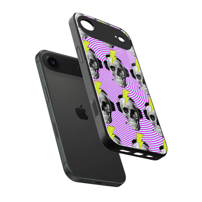 Skull Trip sleek iphone air cover with tempered glass back and TPU edges