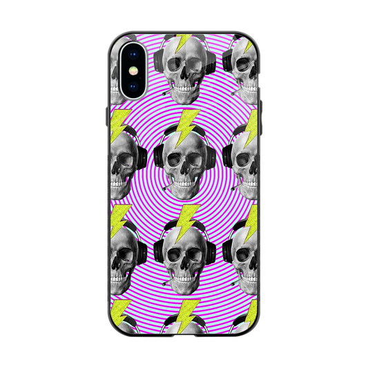 Skull Trip back phone cover | glass case for iphone x