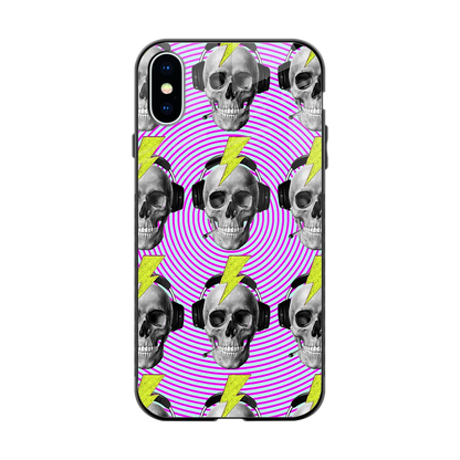 Skull Trip back phone cover | glass case for iphone xs