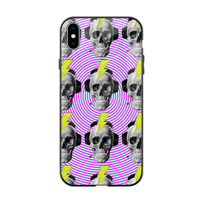 Skull Trip back phone cover | glass case for iphone xs max