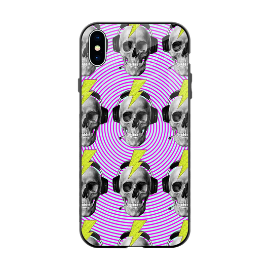 Skull Trip back phone cover | glass case for iphone xs max