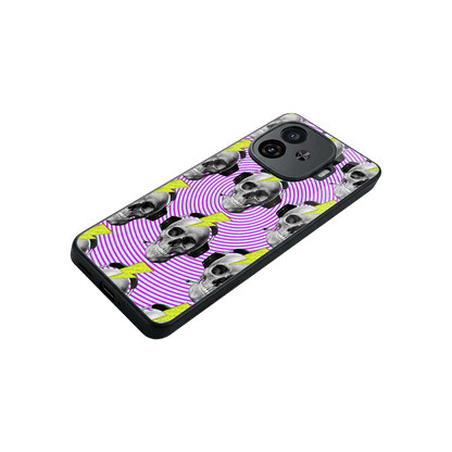 Skull Trip stylish phone case for iqoo neo 10r 5g | glossy glass and slim fit