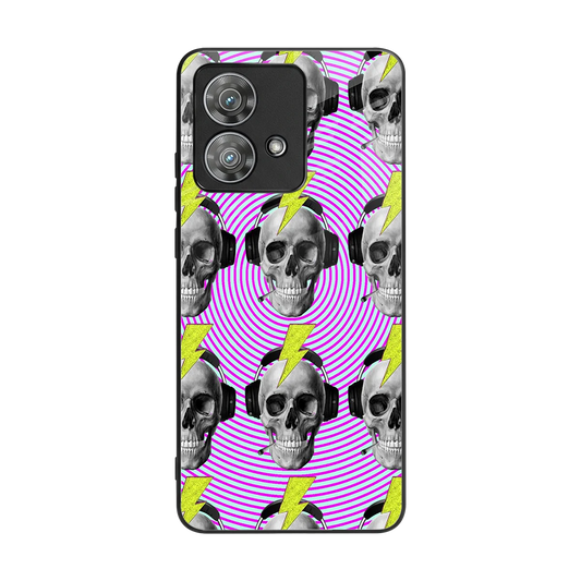 Skull Trip back phone cover | glass case for motorola edge 40 neo 5g