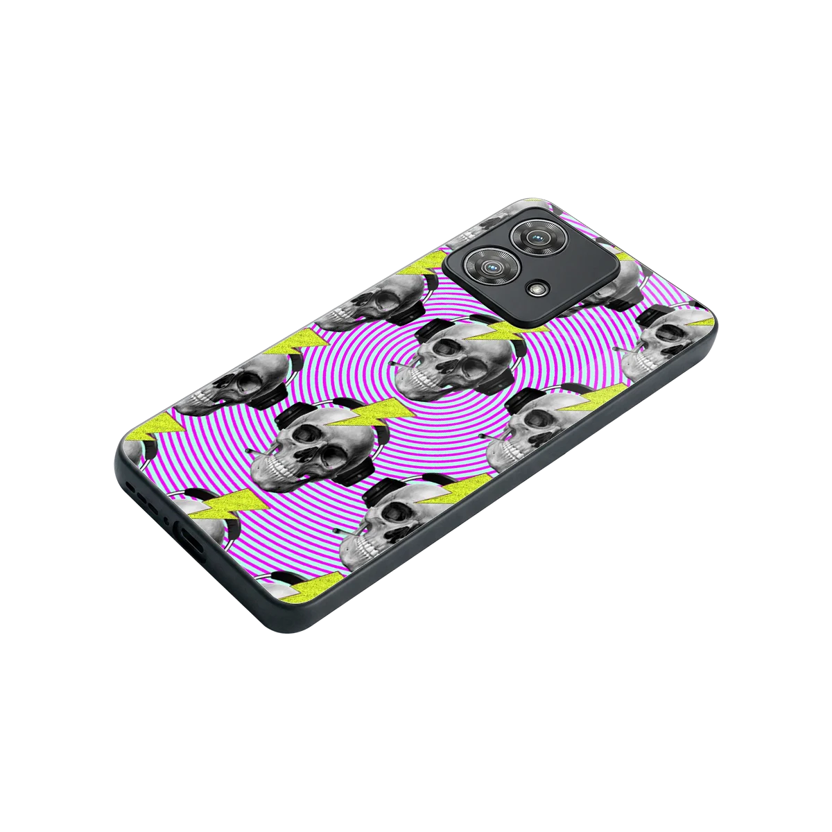 Skull Trip stylish phone case for motorola edge 40 neo 5g | glossy glass and slim fit