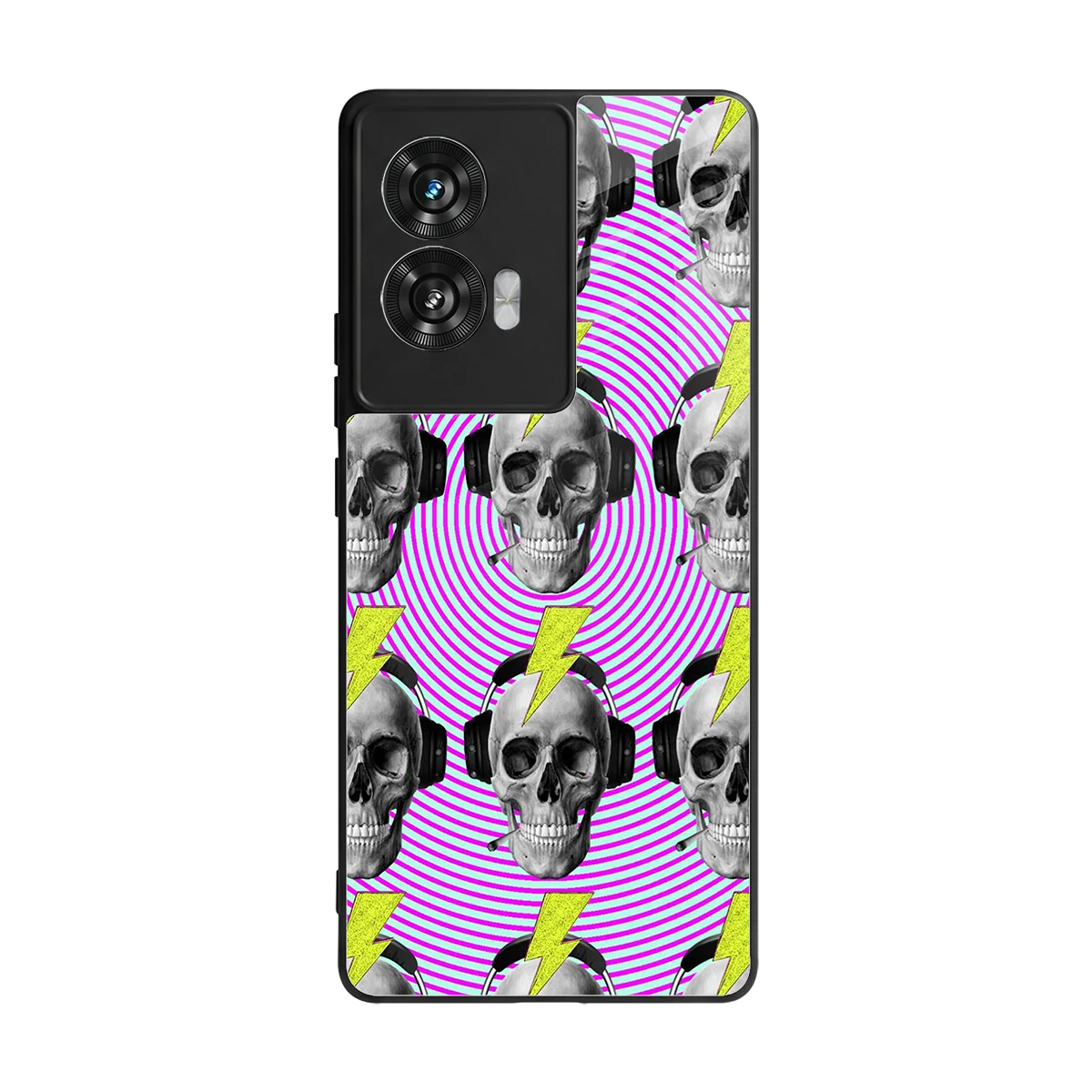 Skull Trip back phone cover | glass case for motorola edge 50 fusion