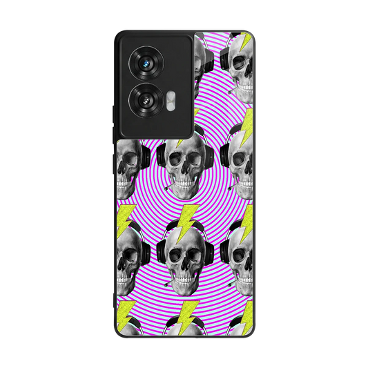 Skull Trip back phone cover | glass case for motorola edge 50 fusion