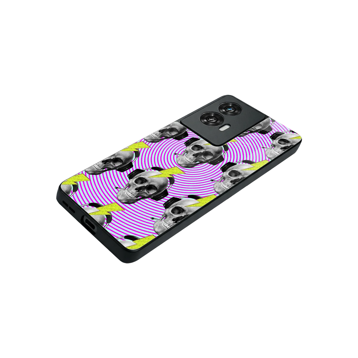 Skull Trip stylish phone case for motorola edge 50 fusion | glossy glass and slim fit