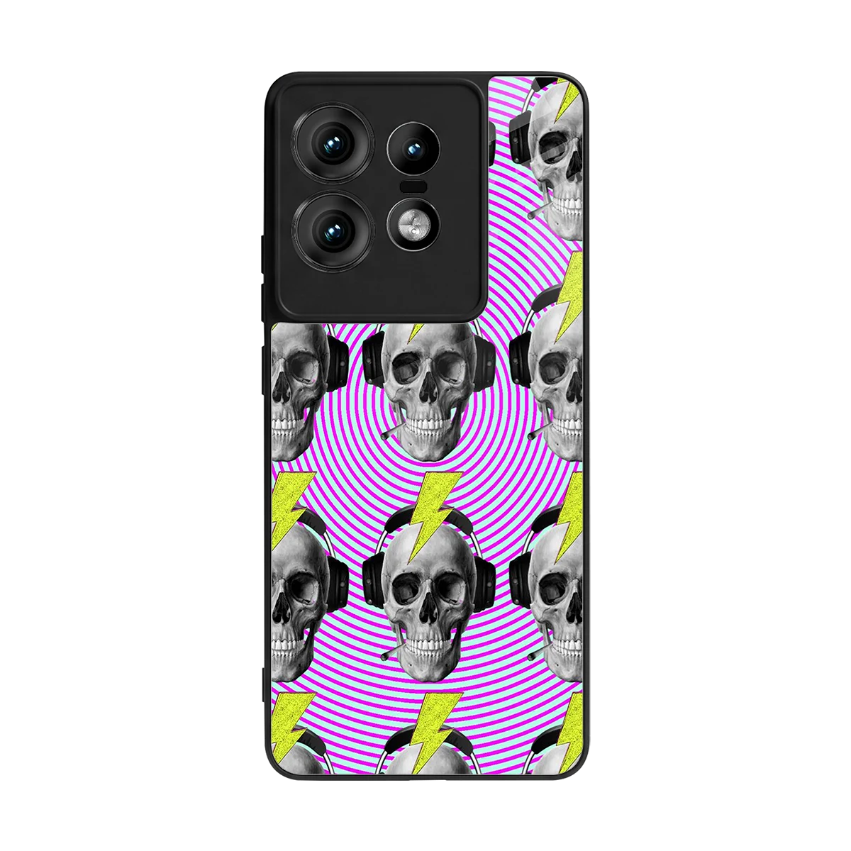Skull Trip back phone cover | glass case for motorola edge 50 pro