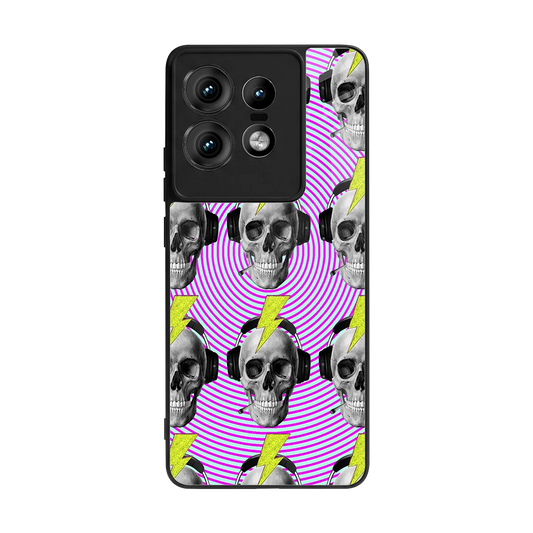 Skull Trip back phone cover | glass case for motorola edge 50 pro