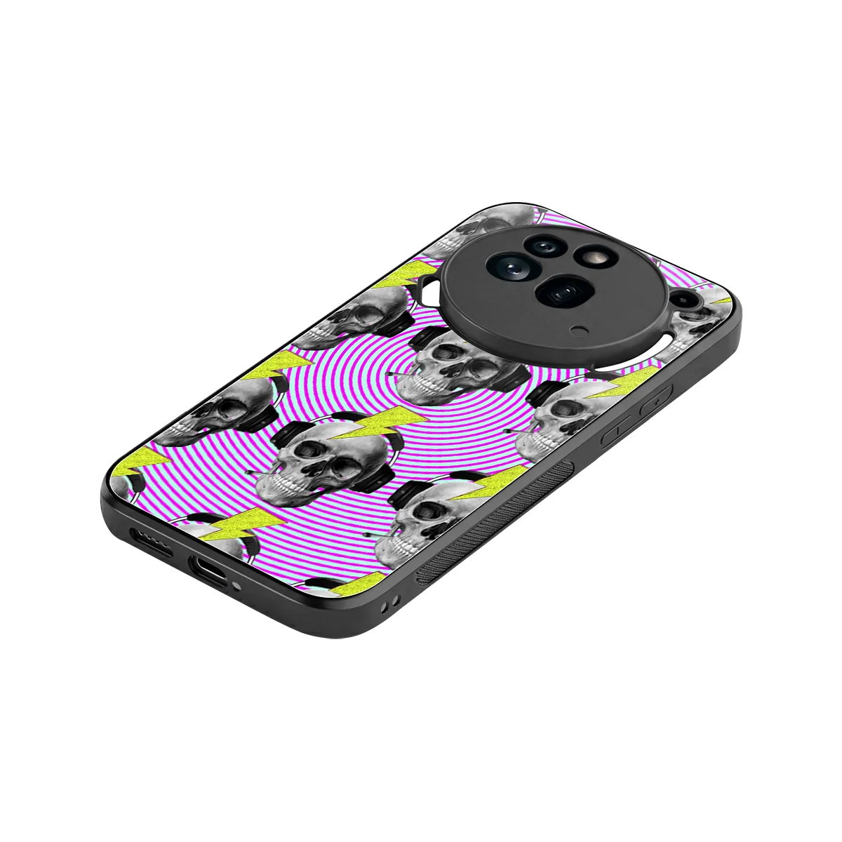 Skull Trip stylish phone case for nothing phone 3a pro | glossy glass and slim fit