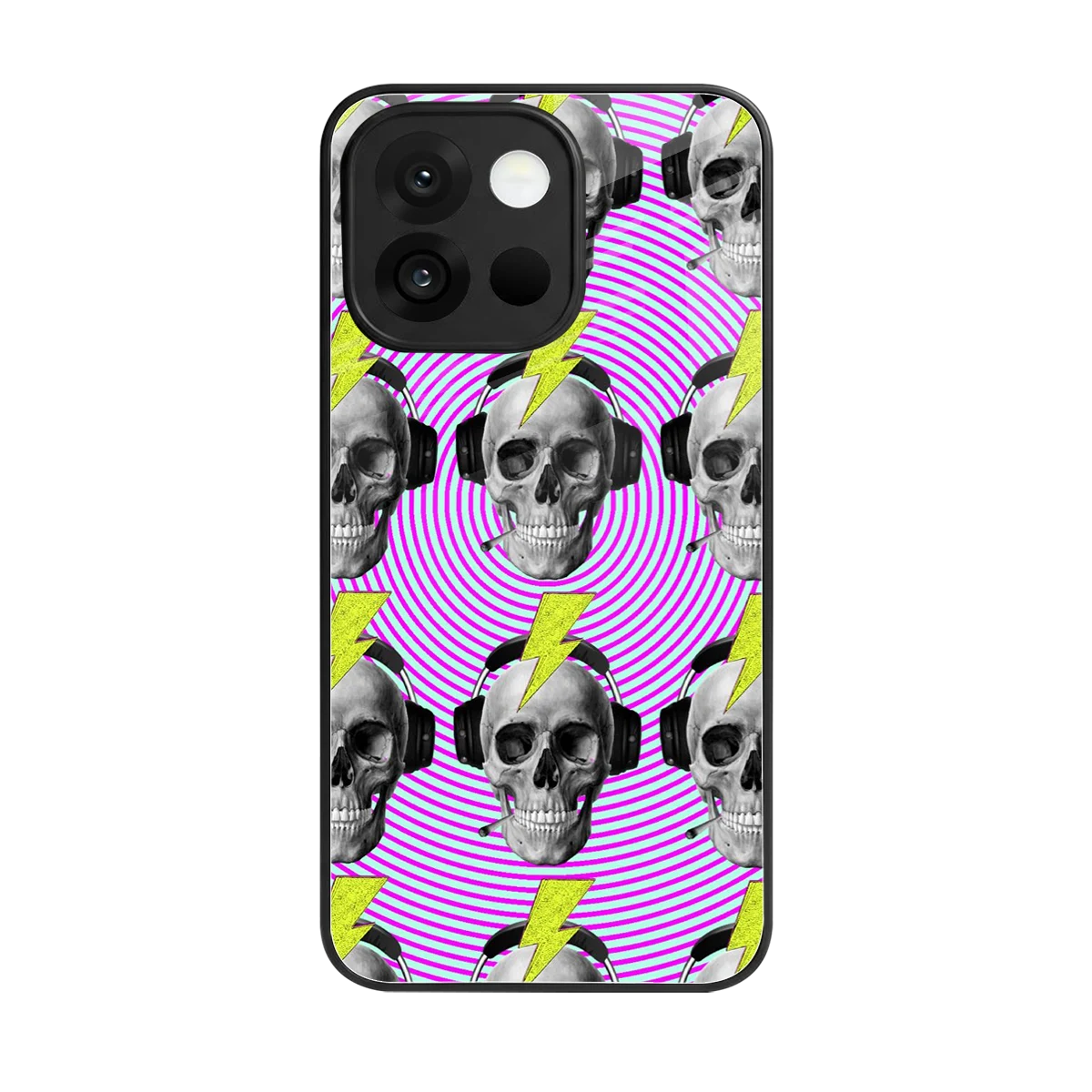 Skull Trip back phone cover | glass case for oneplus 13s