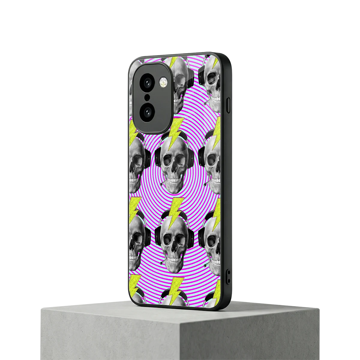 Skull Trip oneplus 15r mobile cover | shockproof glass phone case