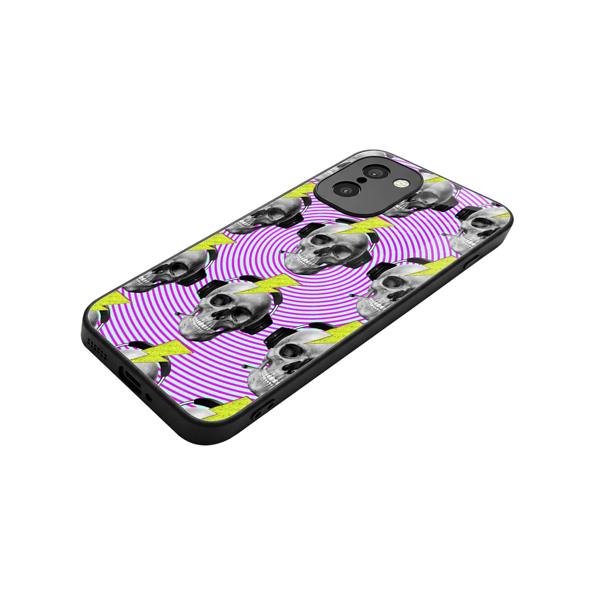 Skull Trip stylish phone case for oneplus 15r | glossy glass and slim fit