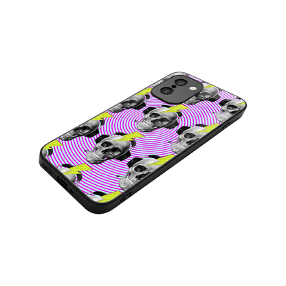 Skull Trip stylish phone case for oneplus 15r | glossy glass and slim fit