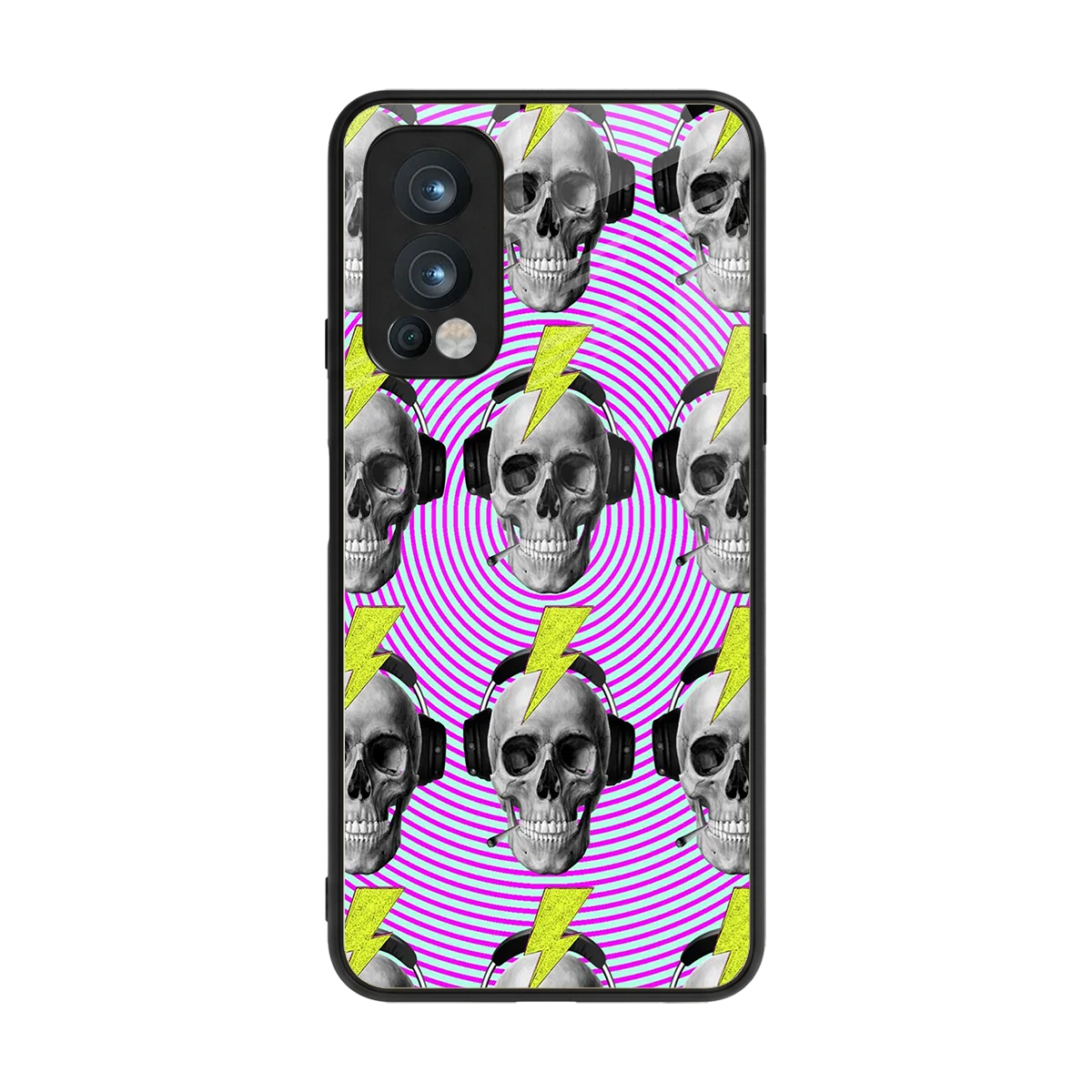 Skull Trip back phone cover | glass case for oneplus nord 2