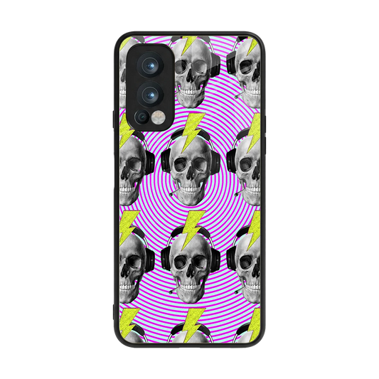 Skull Trip back phone cover | glass case for oneplus nord 2